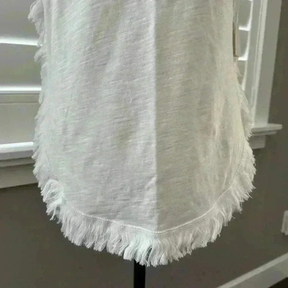Stella & Dot  Fringe Hem T-Shirt - Picture 4 of 5